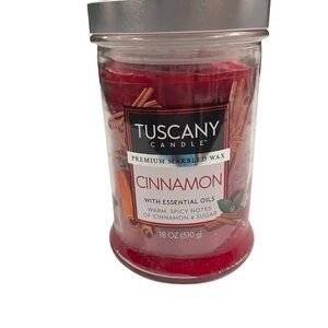 Tuscany Candle CINNAMON 2-Wick Large Jar Candle 18 oz Warm Spicy Farmhouse
